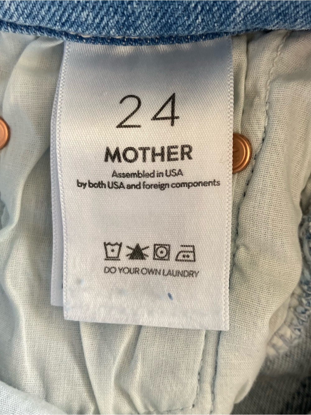 MOTHER The Tomcat Flood High Rise Straight Leg Jeans in Big Hair Don't Care - 24 - Picture 9 of 11